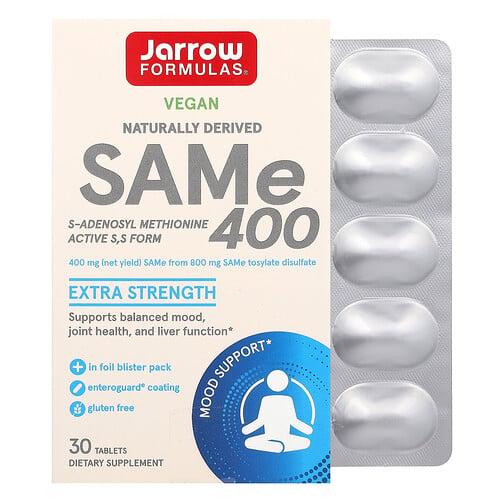 자로우 포뮬라 Jarrow Formulas, SAMe 400, 400mg, 30정