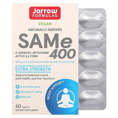 자로우 포뮬라 Jarrow Formulas, SAMe 400, 400mg, 60정