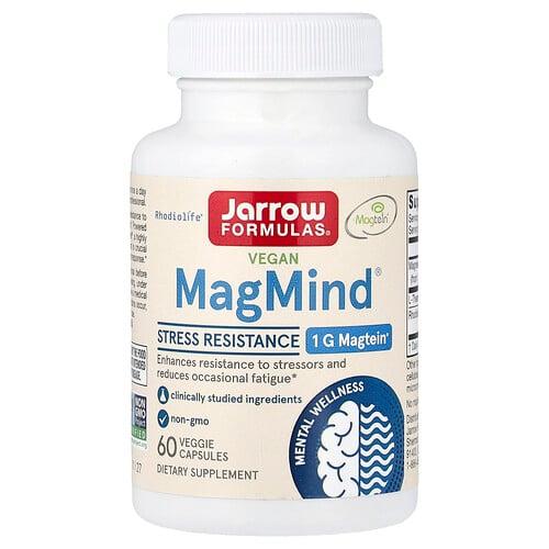 자로우 포뮬라 Jarrow Formulas, 비건 MagMind, 스트레스 완화, 베지 캡슐 60정 상품 이미지