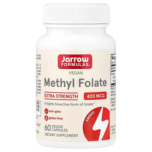 자로우 포뮬라 Jarrow Formulas, 비건 메틸엽산, 400mcg, 베지 캡슐 60정 상품 이미지