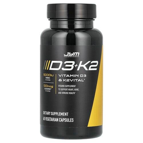 JYM 서플리먼트 사이언스 JYM Supplement Science, D3+K2, 베지 캡슐 60정