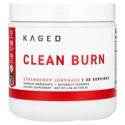 케이지드 Kaged, Clean Burn, 딸기 레모네이드, 186g(6.56oz)