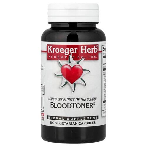 크로거 호스 Kroeger Herb Co, 블러드 토너, 베지 캡슐 100정