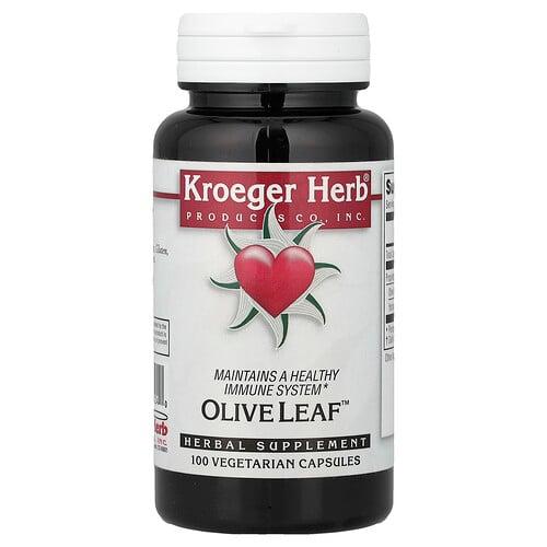 크로거 호스 Kroeger Herb Co, Olive Leaf™, 베지 캡슐 100정