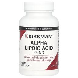 컬크맨 랩 Kirkman Labs, 알파리포산, 25mg, 캡슐 90정