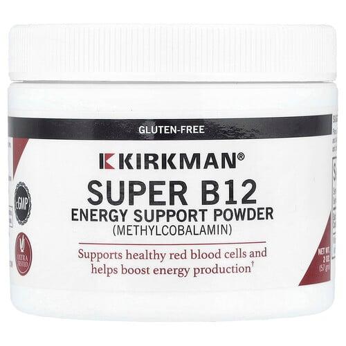 컬크맨 랩 Kirkman Labs, 슈퍼 B12, 에너지 증진 분말, 57g(2oz)