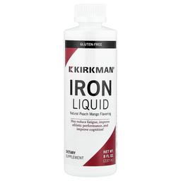 컬크맨 랩 Kirkman Labs, 액상 철분, 천연 복숭아 망고, 237ml(8fl oz)