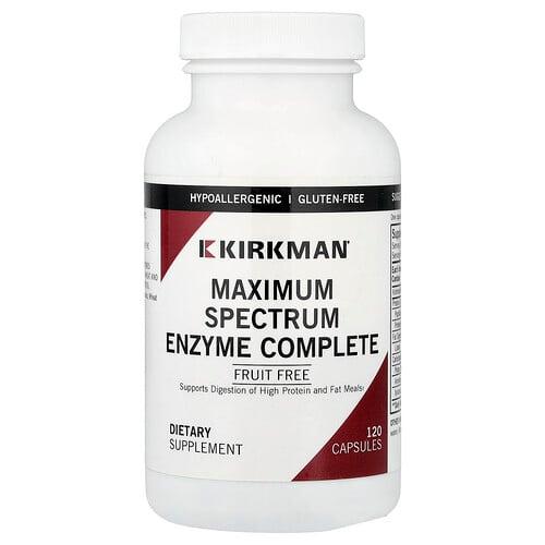 컬크맨 랩 Kirkman Labs, Maximum Spectrum Enzyme Complete, 캡슐 120정