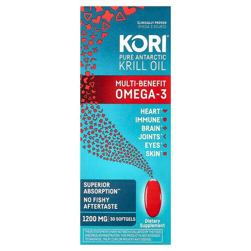코리 Kori, 순수 남극 크릴 오일, 다기능 오메가3, 소프트젤 30정 상품 이미지