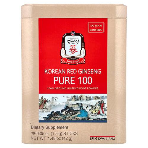 정관장 JungKwanJang, 한국산 홍삼, 퓨어 100, 28개입, 개당 1.5g(0.05oz)