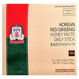 정관장 JungKwanJang, 한국산 홍삼 꿀 페이스트 데일리 스틱, 30개, 개당 10g(0.35oz)