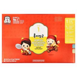 정관장 JungKwanJang, 한국산 홍삼 어린이 강장제, 1단계, 만 3~4세, 파우치 30개, 15ml(0.51fl oz)
