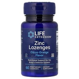라이프 익스텐션 Life Extension, 아연 사탕 정제, 시트러스 오렌지, 식물성 사탕 정제 60정(사정당 18.75mg)