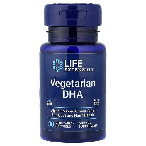 라이프 익스텐션 Life Extension, 식물성 DHA, 베지 소프트젤 30정(소프트젤 1정당 200mg)