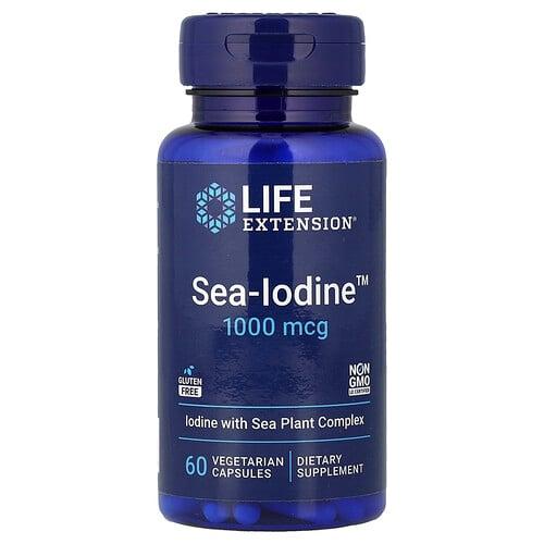 라이프 익스텐션 Life Extension, Sea-Iodine™, 1,000mcg, 베지 캡슐 60정