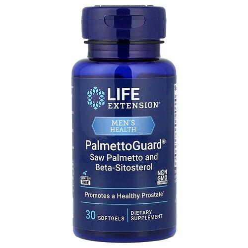 라이프 익스텐션 Life Extension, 남성 건강, PalmettoGuard®, 쏘팔메토 및 베타-시토스테롤, 소프트젤 30정