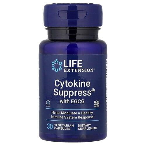 라이프 익스텐션 Life Extension, EGCG 함유 Cytokine Suppress®, 베지 캡슐 30정