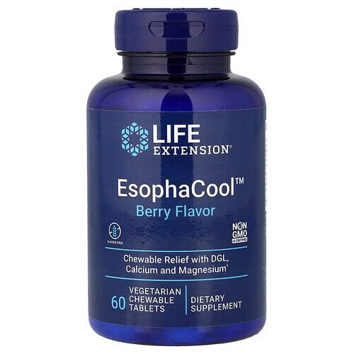 라이프 익스텐션 Life Extension, EsophaCool, Berry Flavor, 60 Vegetarian Chewable Tablets 상품 이미지