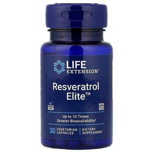 라이프 익스텐션 Life Extension, Resveratrol Elite™, 베지 캡슐 30정