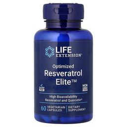 라이프 익스텐션 Life Extension, 최적화 레스베라트롤 Elite, 베지 캡슐 60정