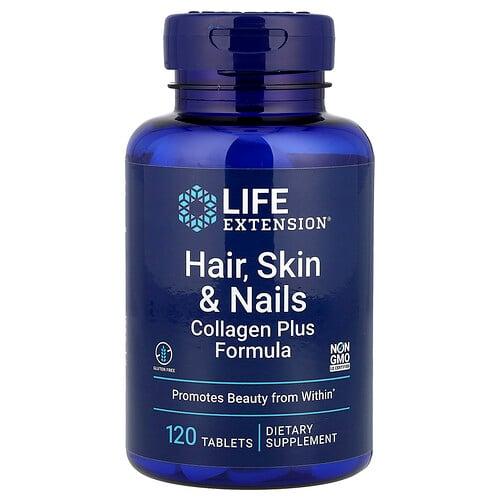 라이프 익스텐션 Life Extension, 모발, 피부, 손발톱, 콜라겐 플러스 포뮬라, 120정 상품 이미지