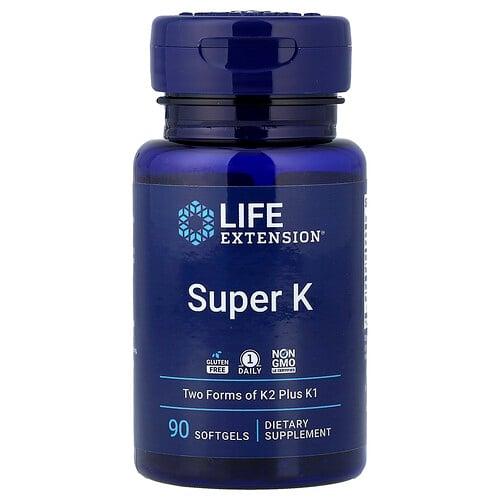 라이프 익스텐션 Life Extension, 슈퍼 K, 소프트젤 90정