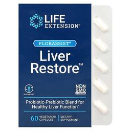 라이프 익스텐션 Life Extension, FLORASSIST Liver Restore, 베지 캡슐 60정