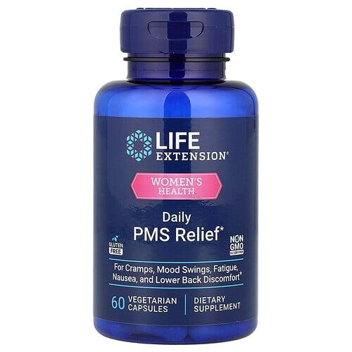 라이프 익스텐션 Life Extension, 여성 건강, 데일리 PMS 완화, 베지 캡슐 60정