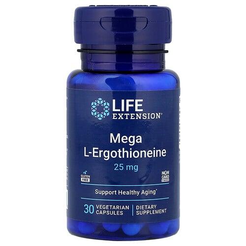 라이프 익스텐션 Life Extension, 메가 L-에르고티오네인, 베지 캡슐 30정