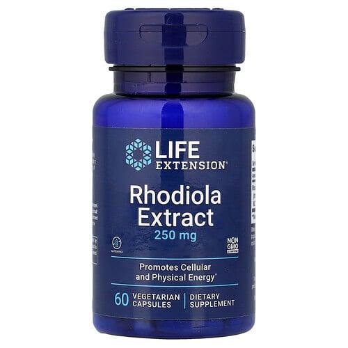 라이프 익스텐션 Life Extension, 홍경천 추출물, 250mg, 베지 캡슐 60정