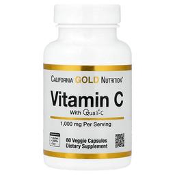 캘리포니아 골드 뉴트리션 California Gold Nutrition, 비타민C, Quali®-C, 1,000mg, 베지 캡슐 60정