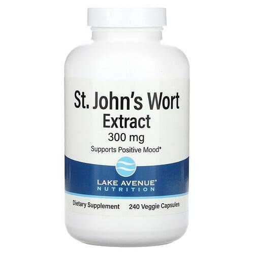 Lake Avenue Nutrition, 세인트존스워트 추출물, 300mg, 베지 캡슐 240정