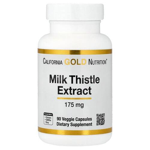 캘리포니아 골드 뉴트리션 California Gold Nutrition, 밀크시슬 추출물, 175mg, 베지 캡슐 90개 상품 이미지