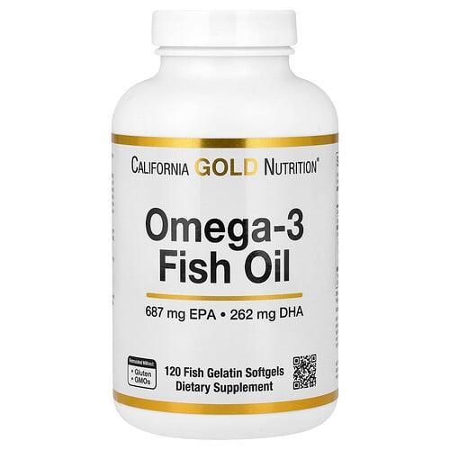 캘리포니아 골드 뉴트리션 California Gold Nutrition, 오메가3 피쉬 오일, 피쉬 젤라틴 소프트젤 120정(소프트젤 1정당 1,250mg)