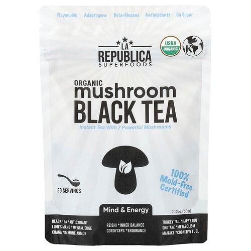 LA 리퍼블리카 La Republica, 유기농 버섯 홍차, 60g(2.12oz)