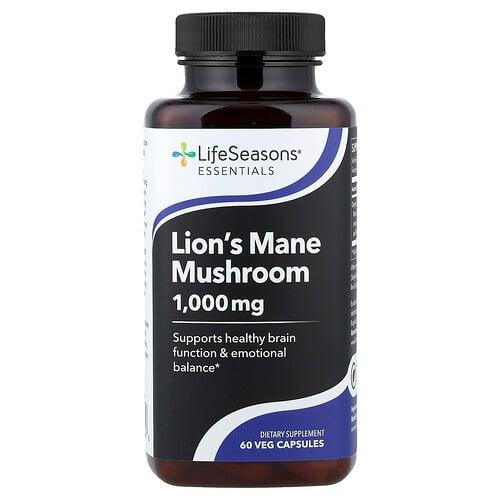 LifeSeasons, 노루궁뎅이버섯, 베지 캡슐 60정(캡슐 1정당 500mg)