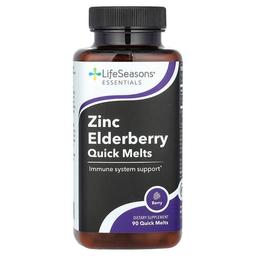LifeSeasons, 아연 엘더베리 퀵 멜트, 베리, 90 Quick Melt
