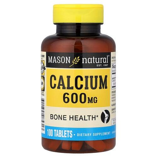 메이슨 내추럴 Mason Natural, 칼슘, 600mg, 100정