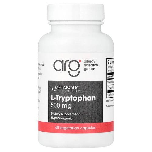 메타볼릭 메인테이넌스 Metabolic Maintenance, l-트립토판, 500mg, 캡슐 60정