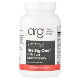 메타볼릭 메인테이넌스 Metabolic Maintenance, Big One® 철분 종합비타민 함유, 베지 캡슐 90정