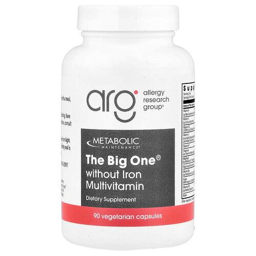 메타볼릭 메인테이넌스 Metabolic Maintenance, Big One® 철분 무함유 종합비타민, 베지 캡슐 90정 상품 이미지