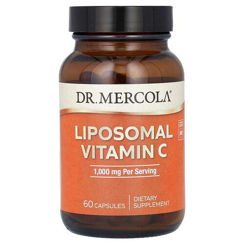 닥터 멀코라 Dr. Mercola, 리포소말 비타민C, 캡슐 60정(캡슐 1정당 500mg)
