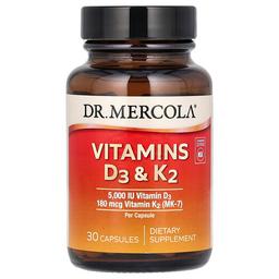 닥터 멀코라 Dr. Mercola, 비타민D3 & K2, 캡슐 30정