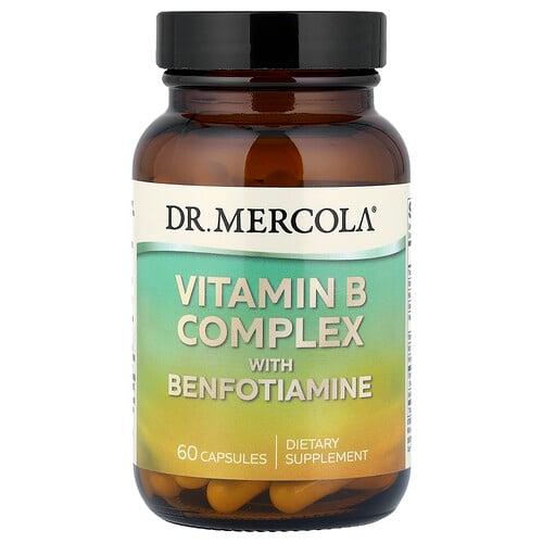 닥터 멀코라 Dr. Mercola, 비타민B 복합체, 벤포티아민 함유, 캡슐 60정