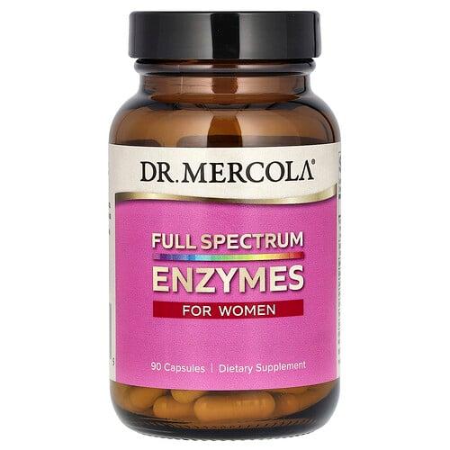 닥터 멀코라 Dr. Mercola, 여성용 풀 스펙트럼 효소, 캡슐 90정