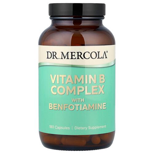 닥터 멀코라 Dr. Mercola, 비타민 B 복합체, 벤포티아민 함유, 캡슐 180정