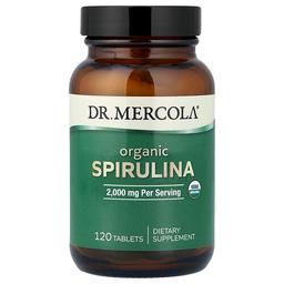 닥터 멀코라 Dr. Mercola, 유기농 스피룰리나, 120정