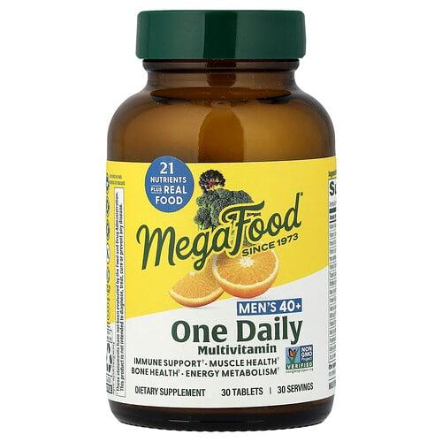 메가푸드 MegaFood, 만 40세 이상 남성용 원 데일리 종합비타민, 30정