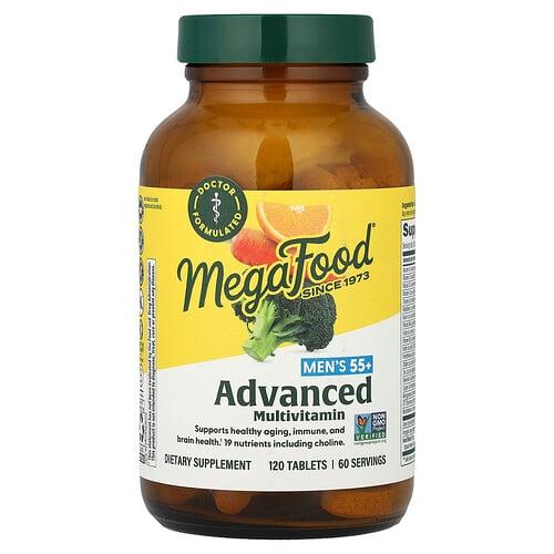 메가푸드 MegaFood, 55세 이상 남성용, 어드밴스드 종합비타민, 120정 상품 이미지