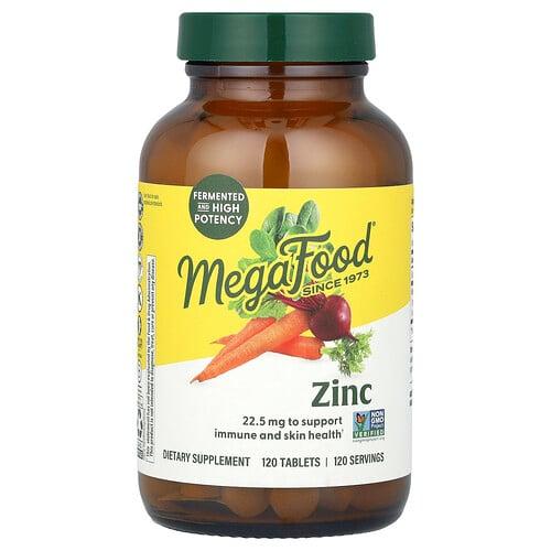 메가푸드 MegaFood, 아연, 22.5mg, 120정